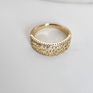 Gold and Silver Tone Women's Ring Size # 8